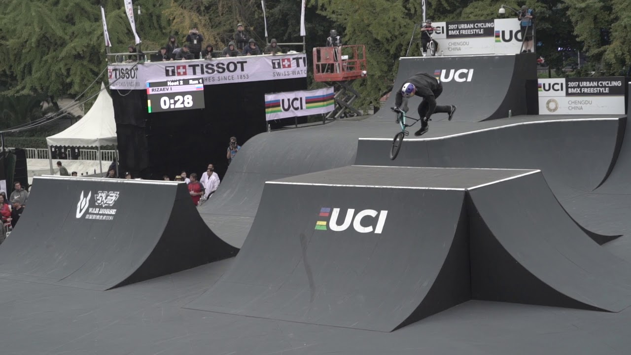 Ирек Ризаев (финальная попытка на ЧМ по BMX-фристайлу 2017)