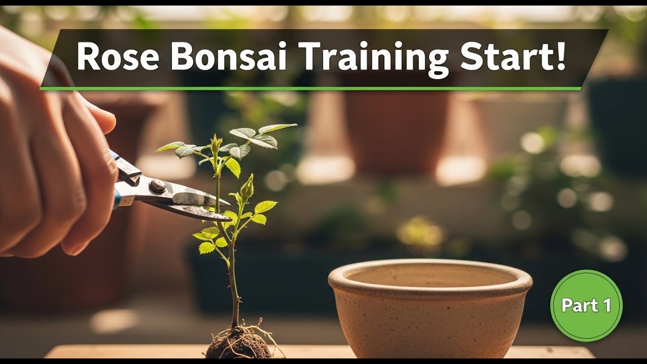 Gulab Ka Bonsai Kaise Banayein | Rose Plant Bonsai Training Step-by-Step (Part 1)