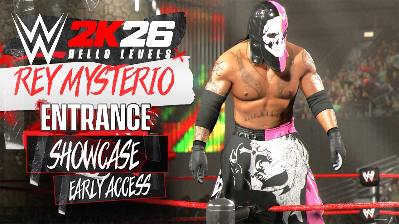 Выходы Рея Мистерио на ринг в WWE 2K26 Showcase — выступление на Armageddon 2008.