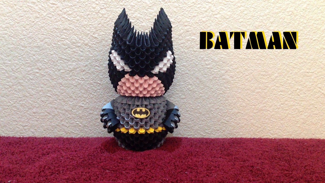 3D Origami Batman tutorial