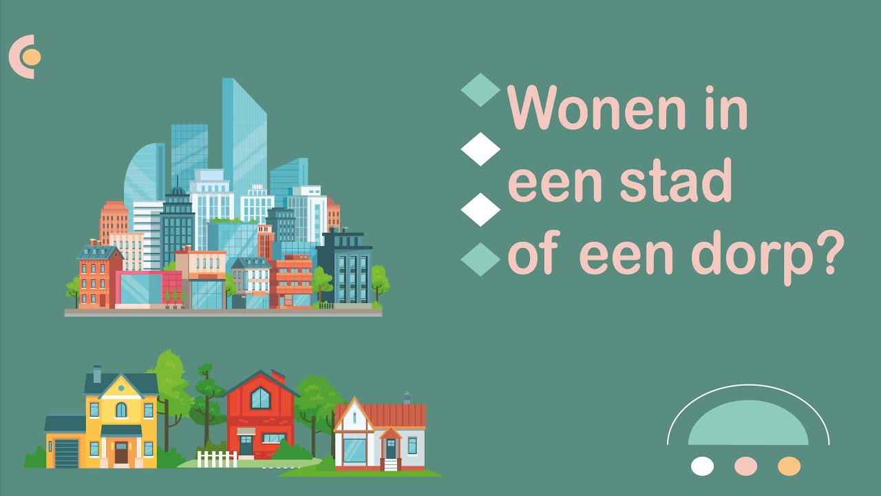 Wonen in een stad of een dorp? (#NT2, #learndutch, Waystage, A2, 1.2)