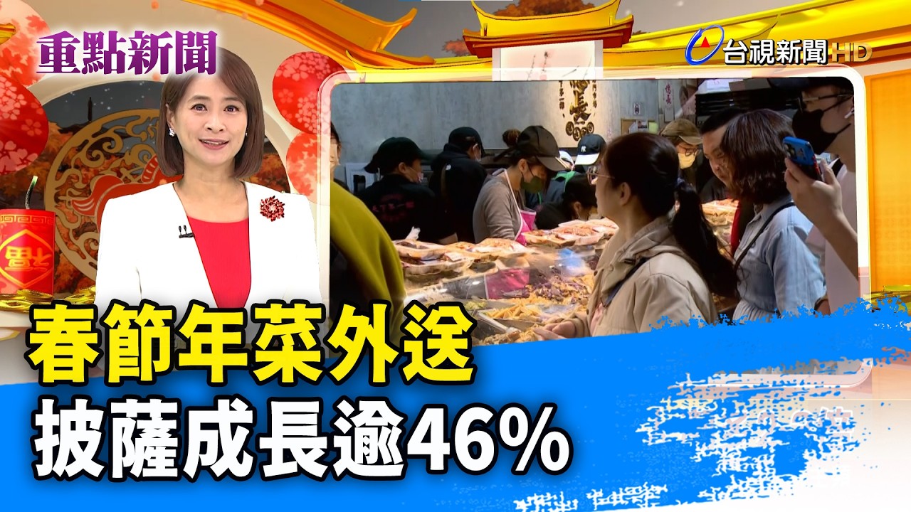 春節年菜外送 披薩成長逾46%【重點新聞】-20260215