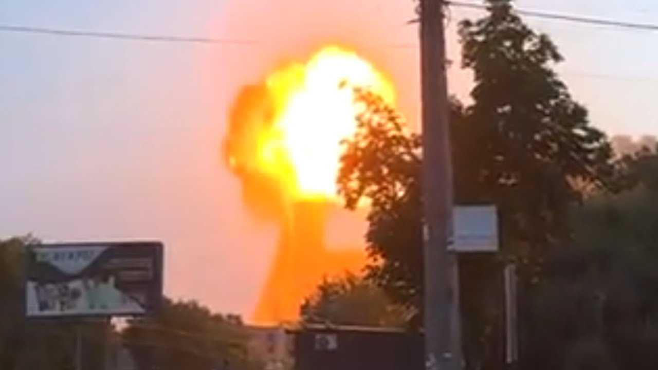 Удар ракет Х-101 в склад Украины в Тернополе