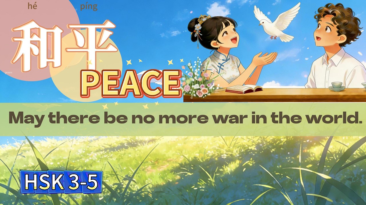 HSK 3-5 The ordinary mornings we have every day are the best kind of peace.我们每天的普通清晨，就是最好的和平。