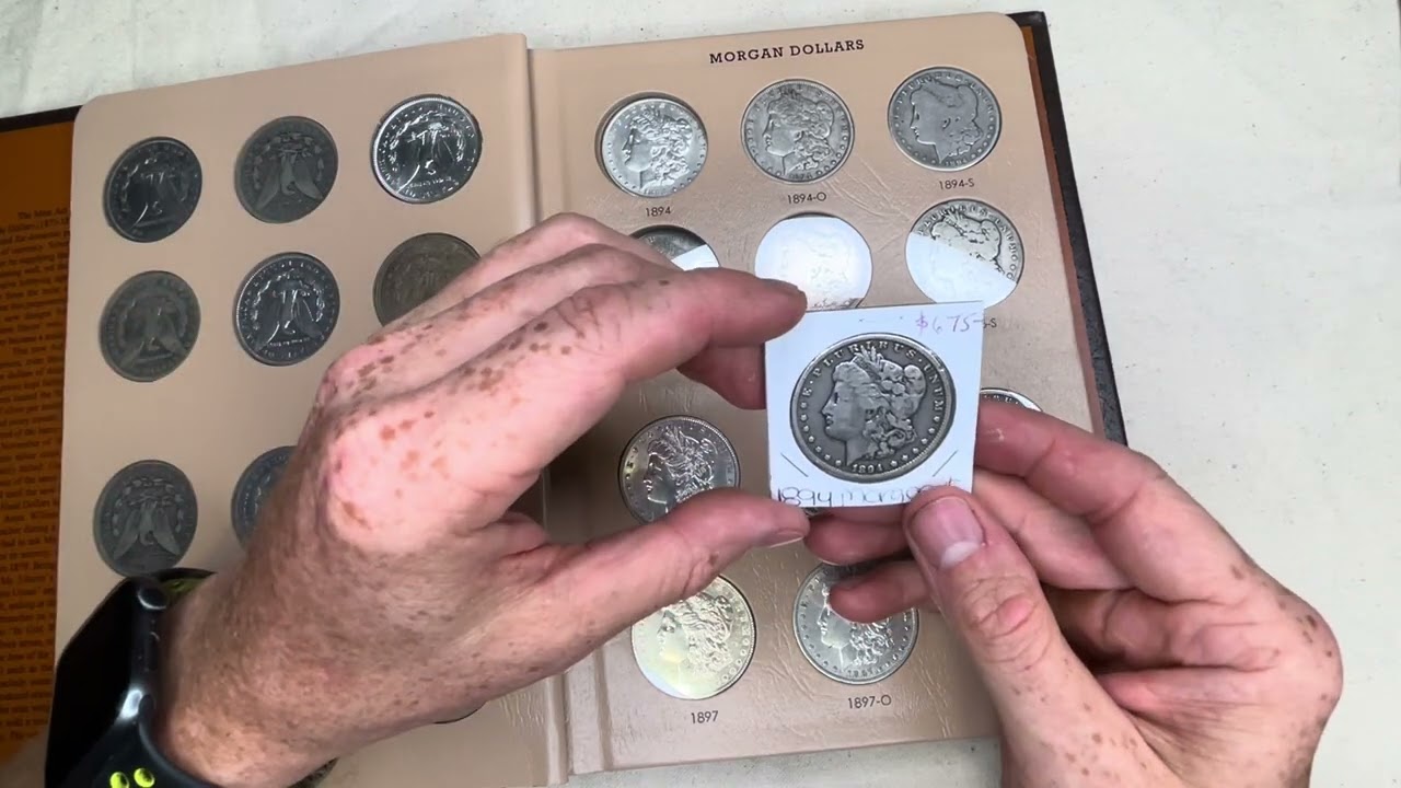 Morgan SilverDollar Date and Mint Set. Collection Update. Dansco Album 7179. 1894 P