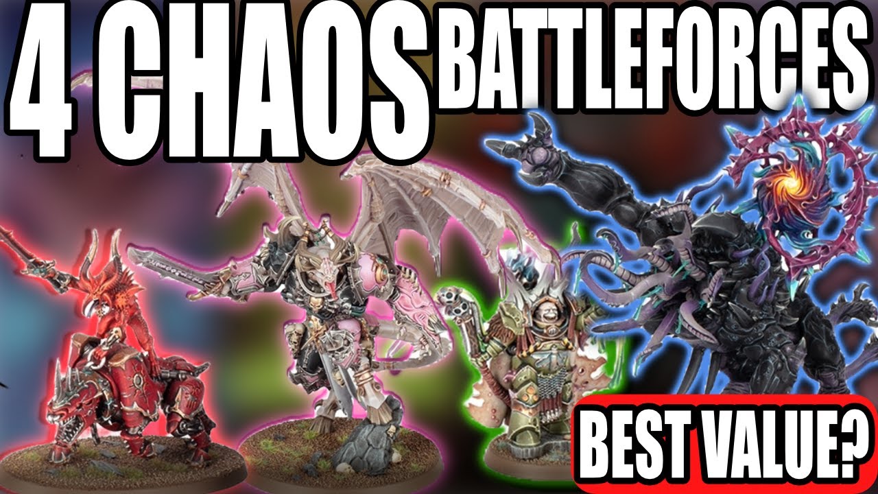 New Chaos Battleforces: What’s In Each Box? (Khorne, Tzeentch, Nurgle & Slaanesh)