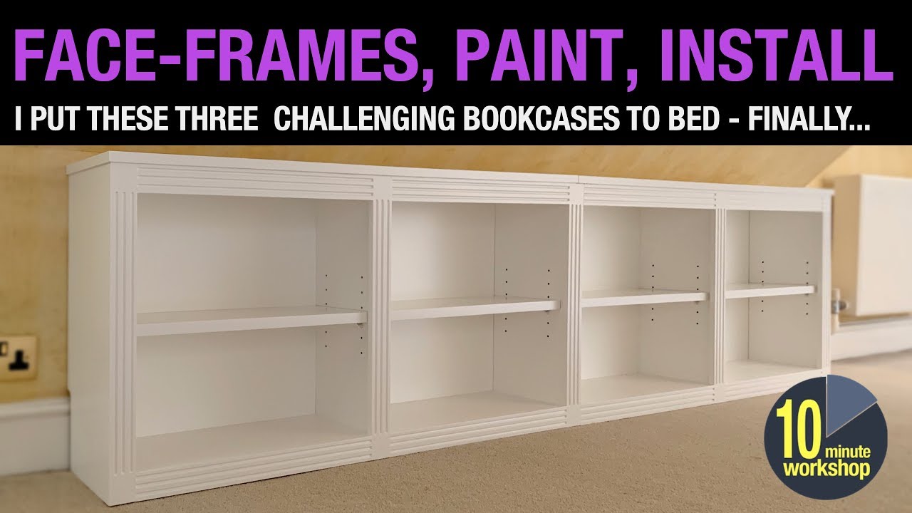 Face-Frames, Sanding, Paint & Install [video #310]