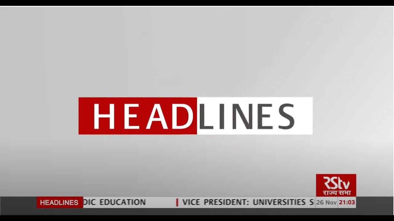 Top Headlines at 9 PM (English) | 26 November, 2020