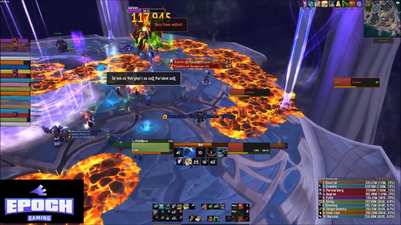 Epoch VS Gul'dan Mythic | BM Hunter PoV