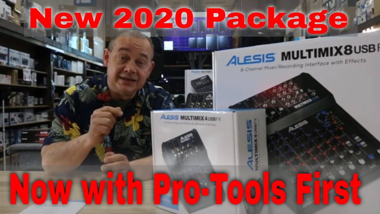 Updated Audio Mixer with interface Now with ProTool Alesis MuiltiMix4USBfx vs MuiltiMix8USBfx