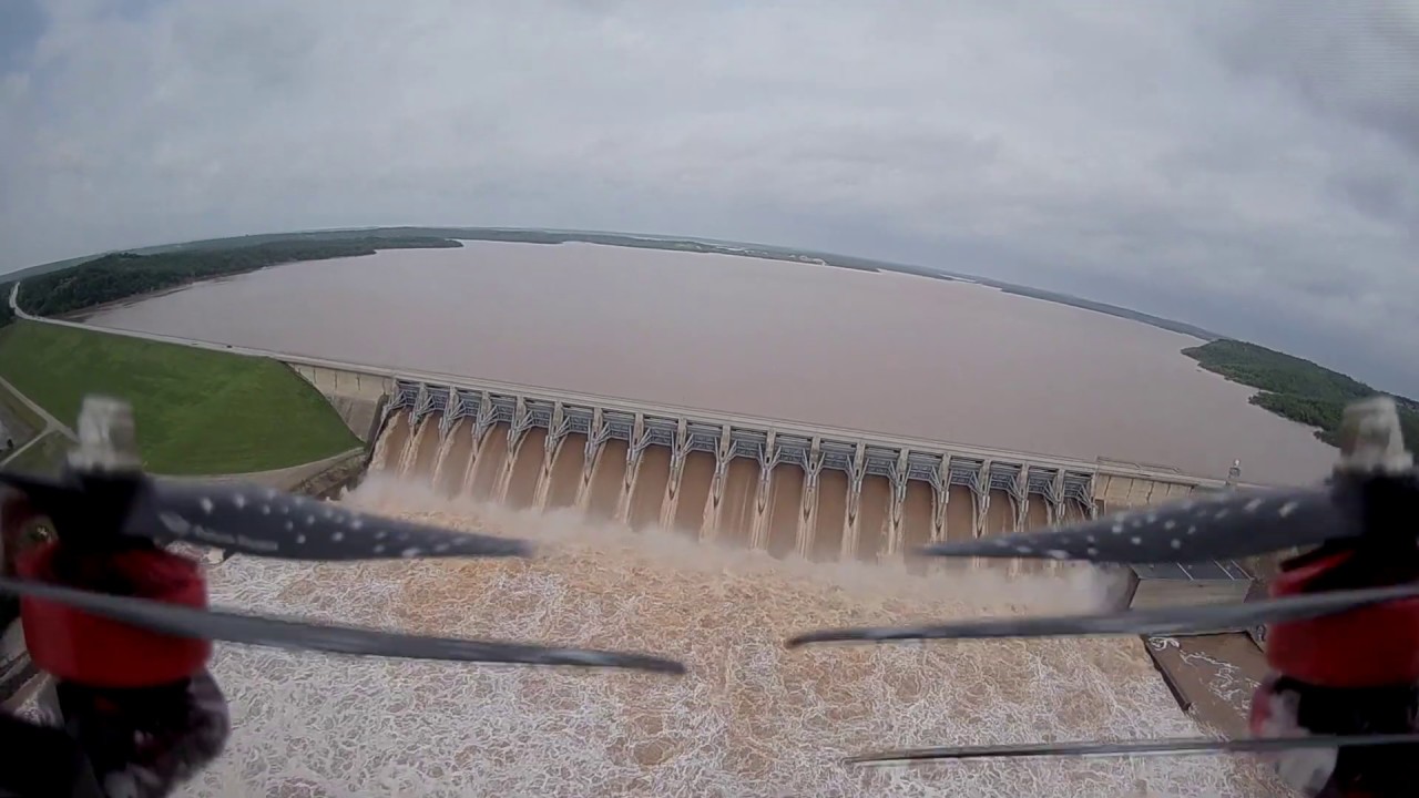 Keystone Dam Water Release - 5/24/2019 Update - All Floodgates Open
