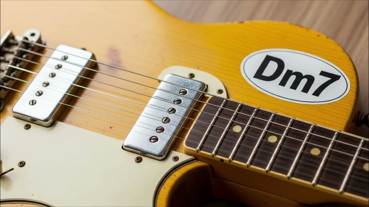 Guitar Jam Dm7 - Soft Charm Funk 110 BPM 🎸 Backing Track