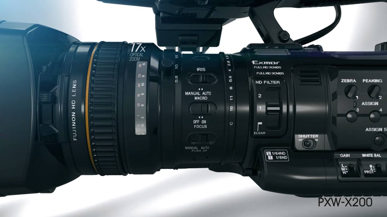 SONY PXW-X200 Three 1/2-type Exmor Full HD XDCAM camcorder FUNCTIONAL VIDEO
