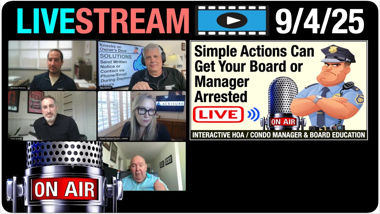 Simple Actions Can Get HOA Boards and Managers Arrested (FL, IL, MI)