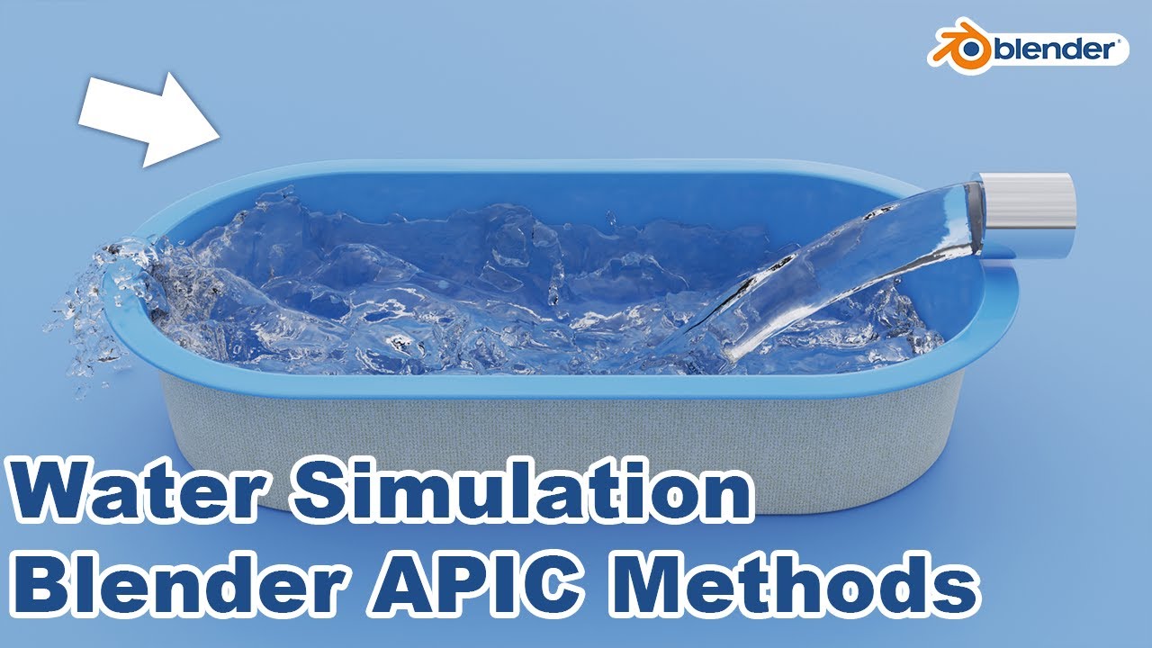 Quick Water Animation in Blender (API methods) Easy Way