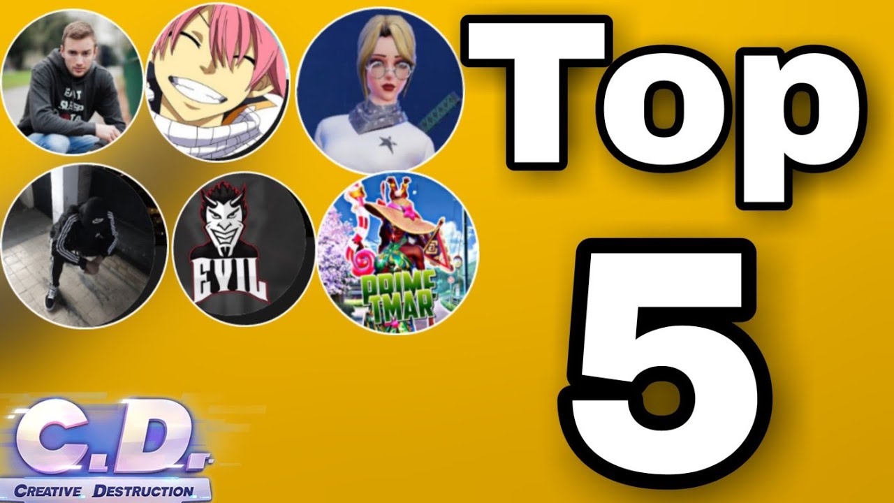 Top 5 Best players in creative destruction|