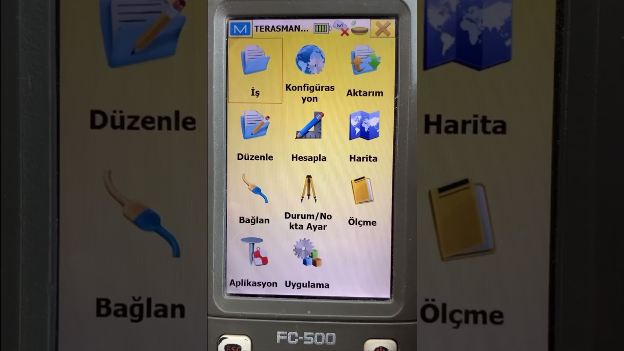 Topcon fc 500 real-time veri yükleme