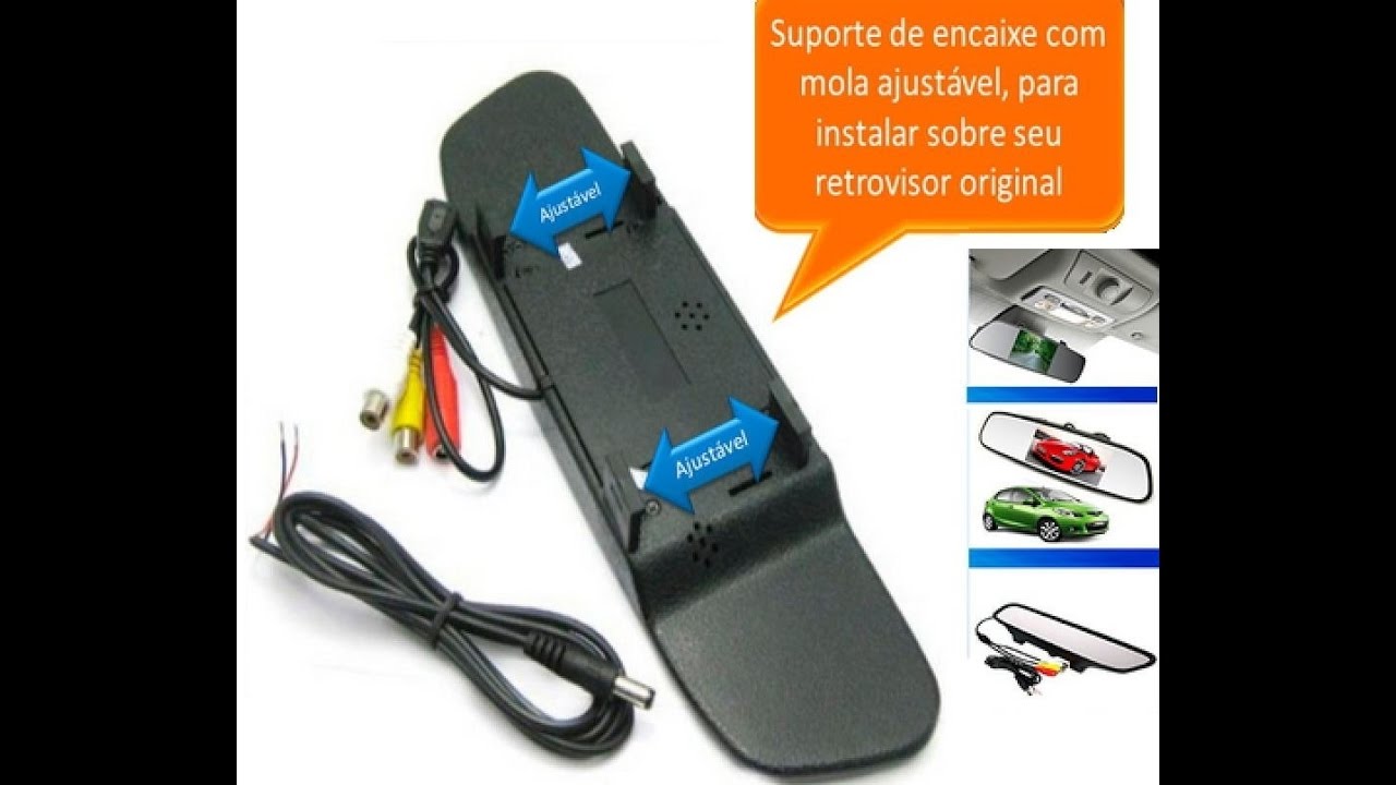 CÂMERA DE RÉ SOBRE O RETROVISOR INSTALAÇÃO NO HONDA CITY