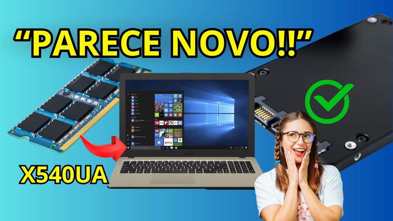 O melhor upgrade para o Asus X540UA (Adeus lentidão e travamentos!)