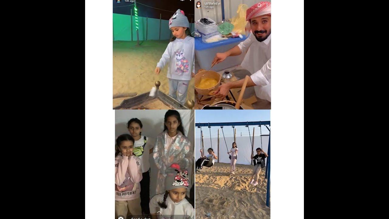 سنابات عائلة الغماس في المخيم 😂 تحديات واكل حمااااس