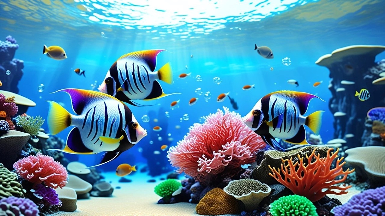 🔴 LIVE Aquarium 4K 🌊 Calm Jellyfish & Coral Reef Ambience