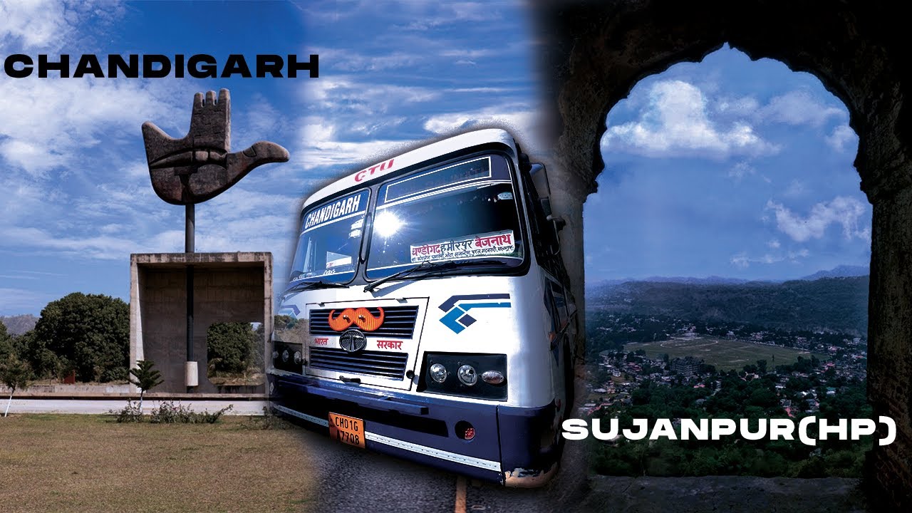 New CTU Bus from Chandigarh to Baijnath via Fourlane | Scenic Himachal Travel Vlog | #CTUBusVlog