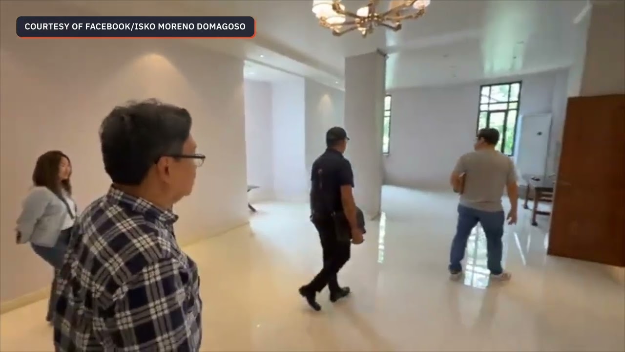 Manila Mayor Isko Moreno inspects the office left by his predecessor Honey Lacuna