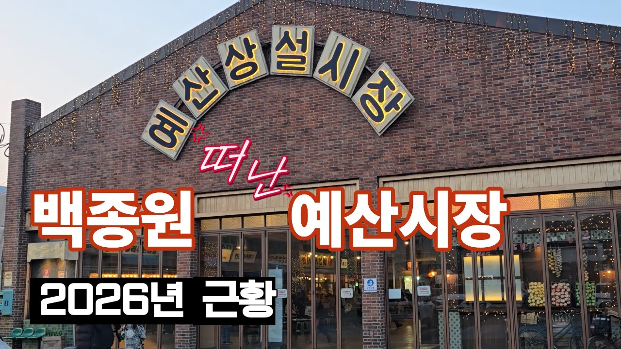 백종원 예산시장 2026 최신 근황! 직접 확인한 현장 분위기와 힐링 스팟 공개