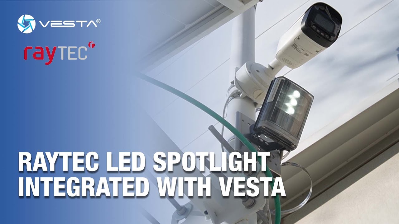 Outdoor LED Spotlights - Raytec Integration with the VESTA Alarm System | By Demes