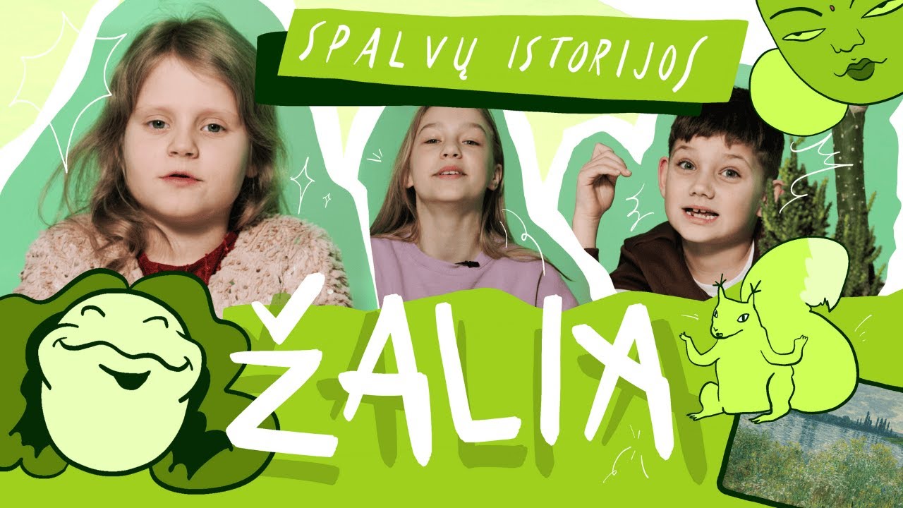 Žalia 🟩 Spalvų istorijos | LRT VAIKAI