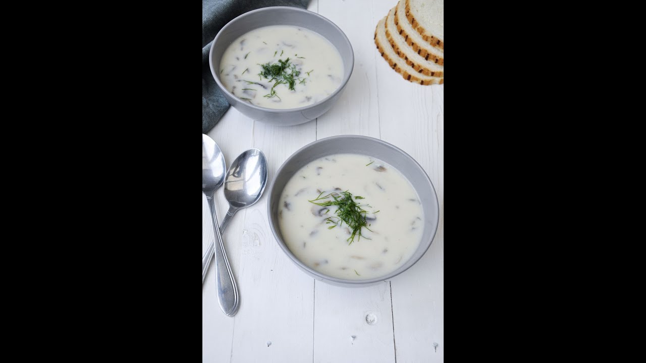 Champignonsoep - Mantar corbasi -Soupe aux champignons