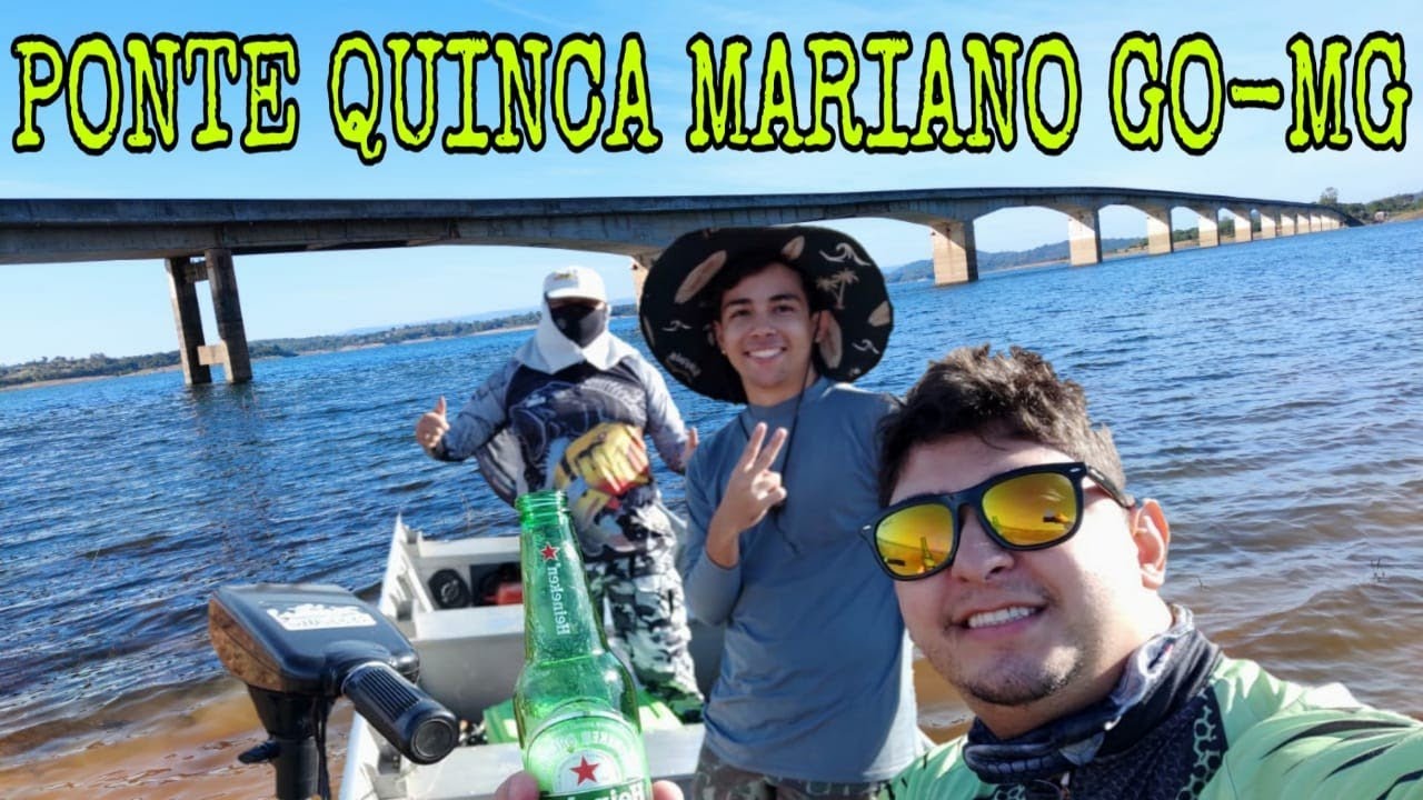 PESCARIA DE TUCUNARÉ NO RIO PARANAÍBA PONTE QUINCA MARIANO GO-MG POUSADA BEIRA RIO