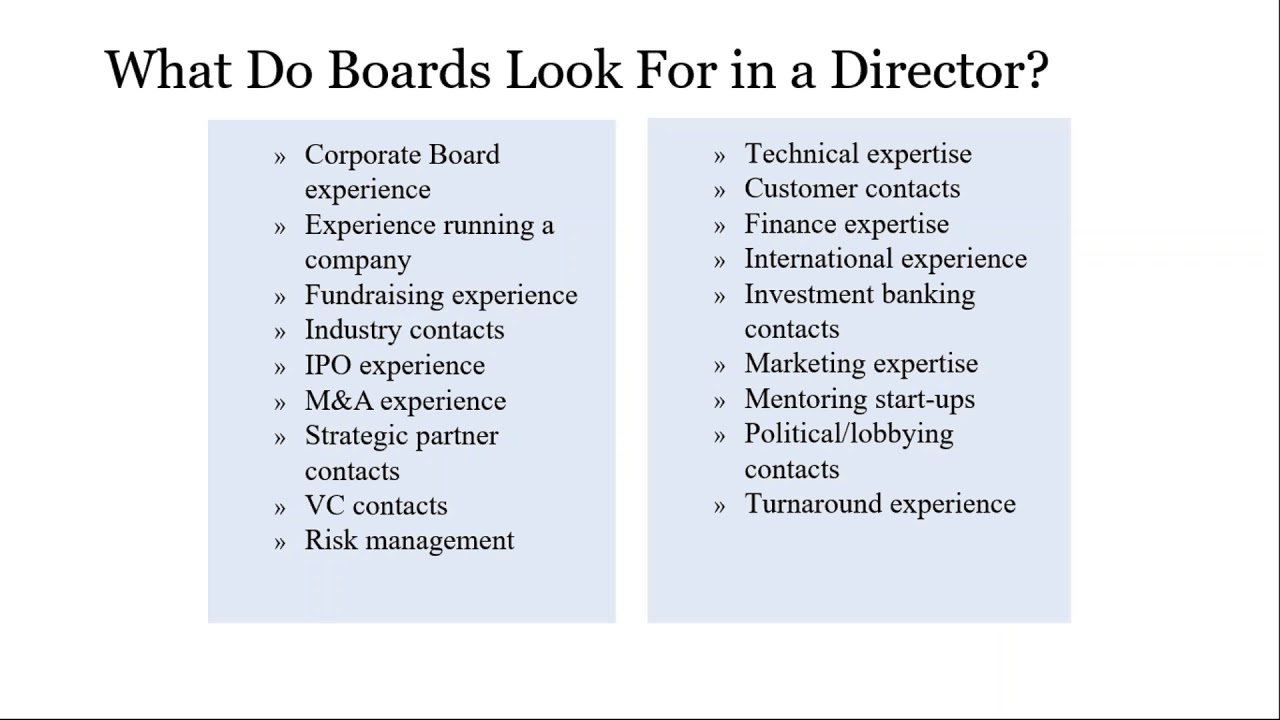 How to Land a Corporate Board Seat