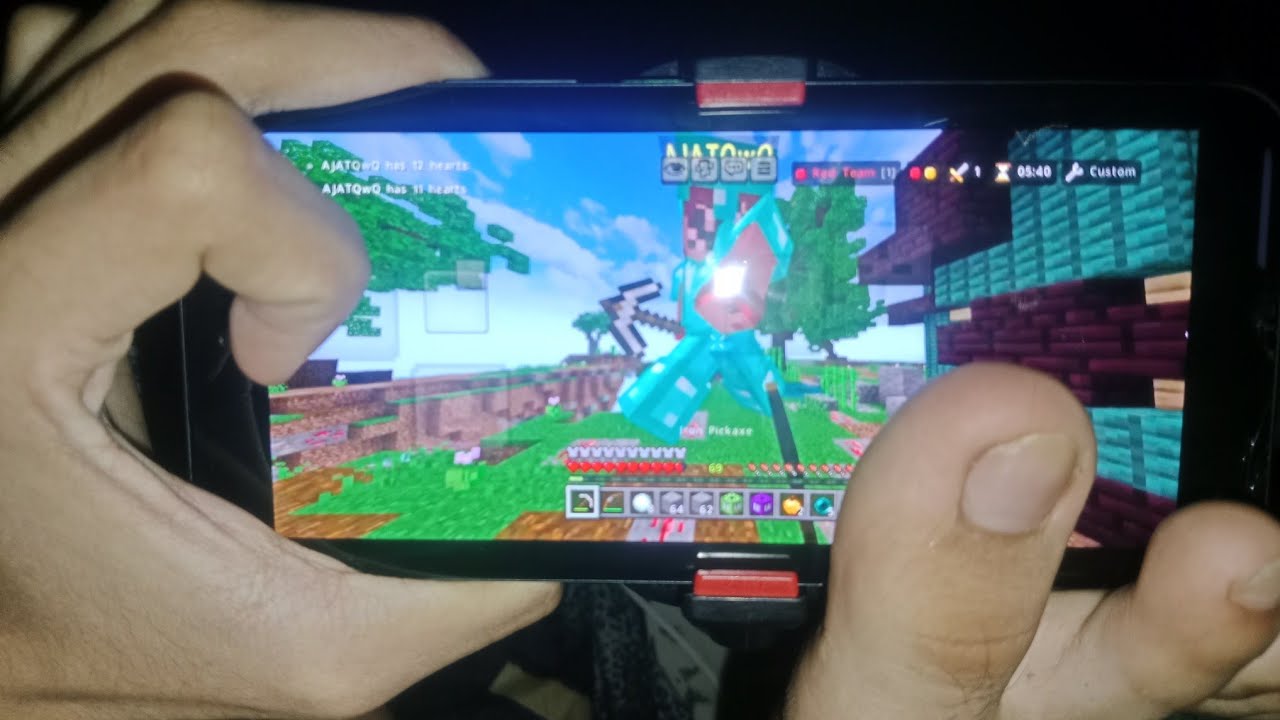 MCPE Skywars Pro Gameplay 1v1 HANDCAM (UNCUT + HANDCAM)