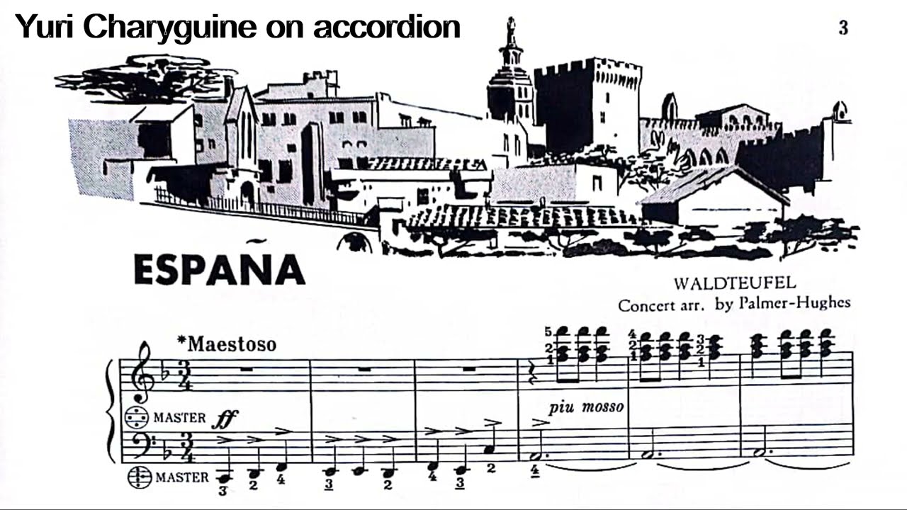Espana - accordion score