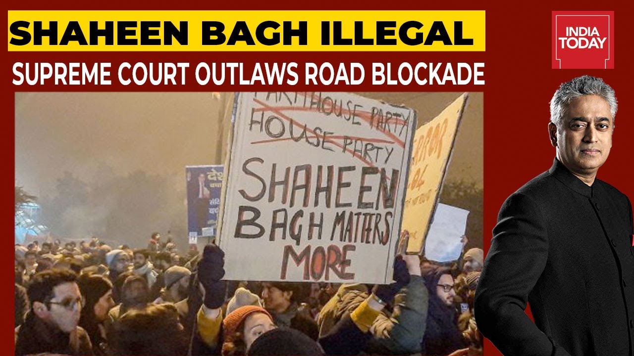Shaheen Bagh Illegal: Supreme Court Outlaws Road Blockade|  Newstoday With Rajdeep Sardesai