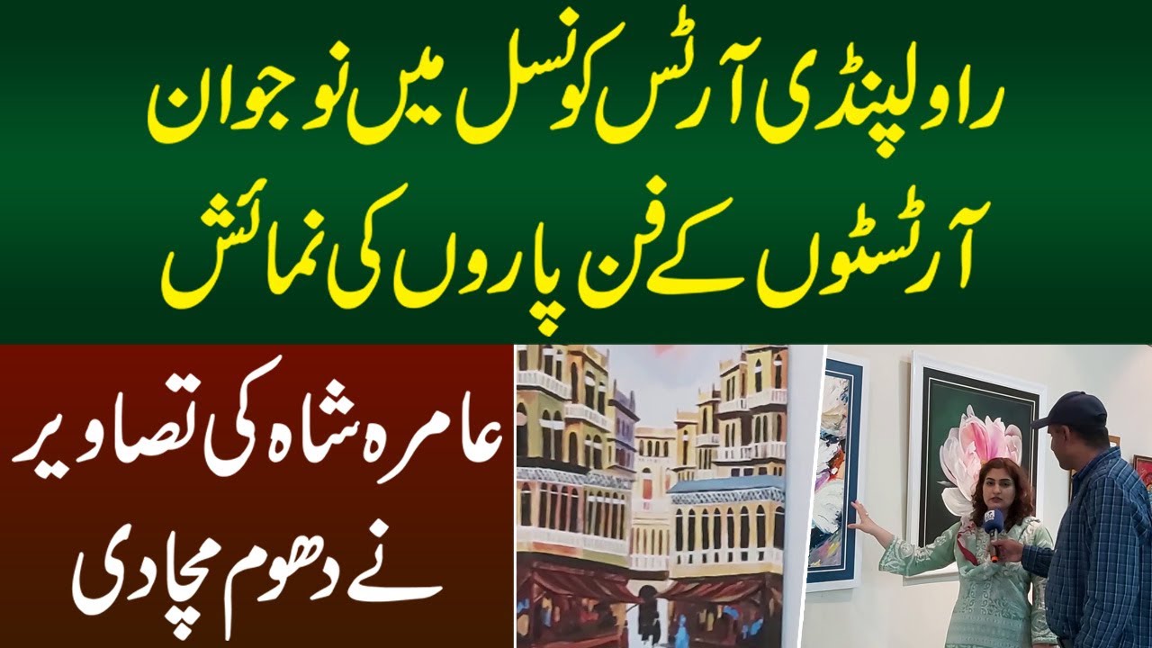 Arts Council Mein Young Artist Kay Work of Art Ki Exhibition | Waseem Hashmi | MYK News Tv