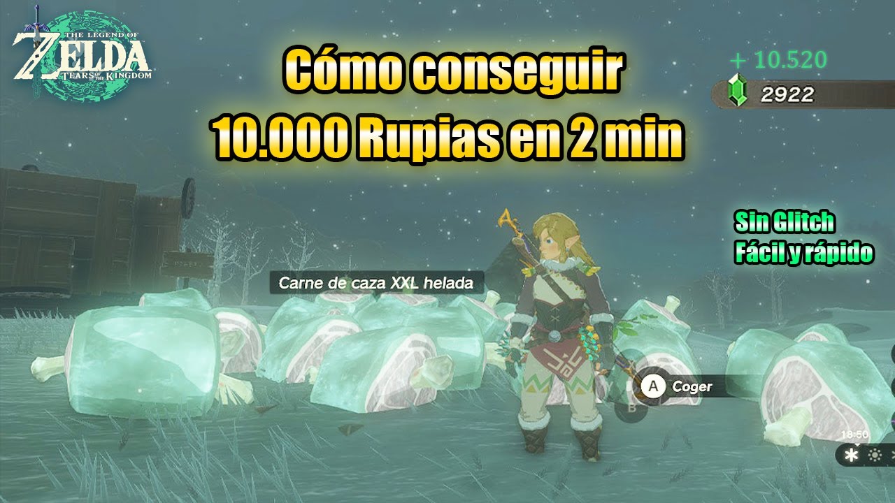 Cómo conseguir 10000 rupias en 2 minutos en zelda tears of the kingdom (Sin Glitch, rápido y fácil)