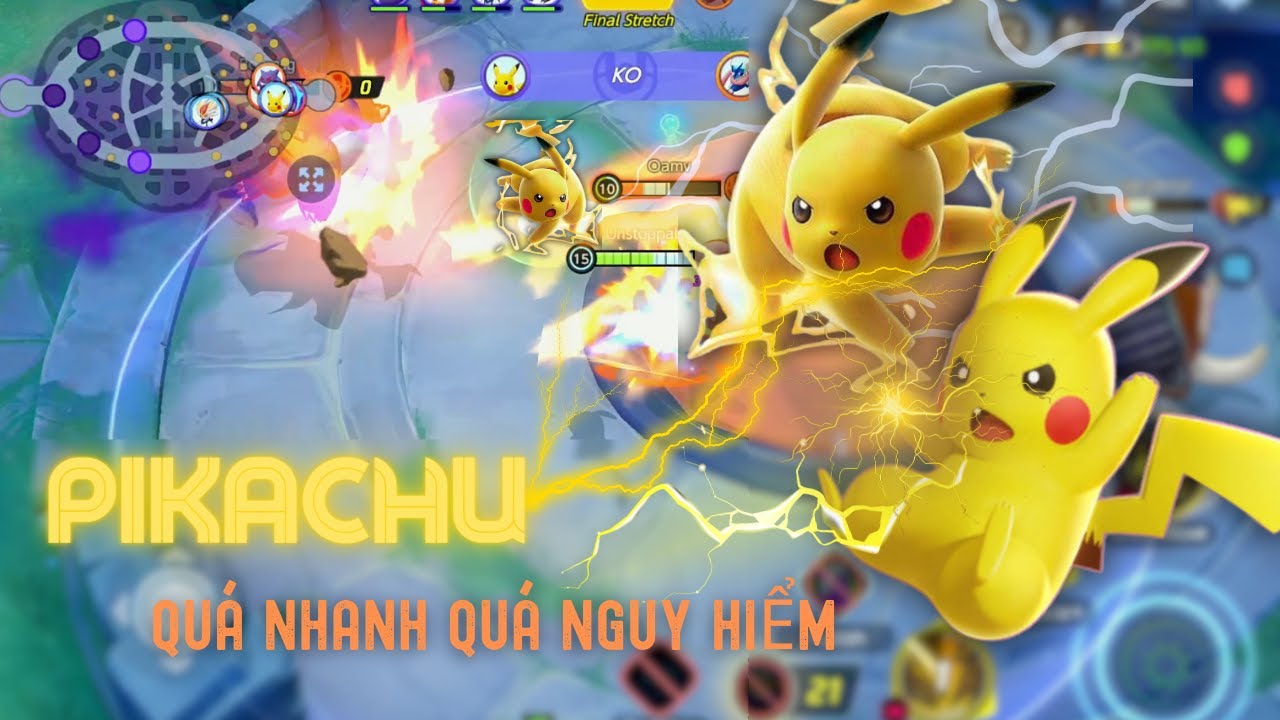 Đấu trường POKÉMON: Pikachu vừa nhanh vừa mạnh