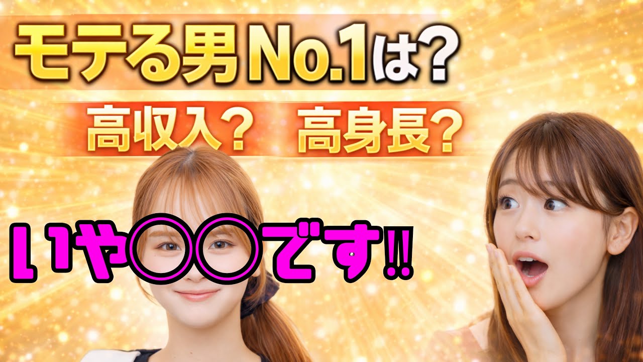 モテる男ランキングNo.1は高収入？身長？いや〇〇です‼️ ｜MEERKAT福岡天神