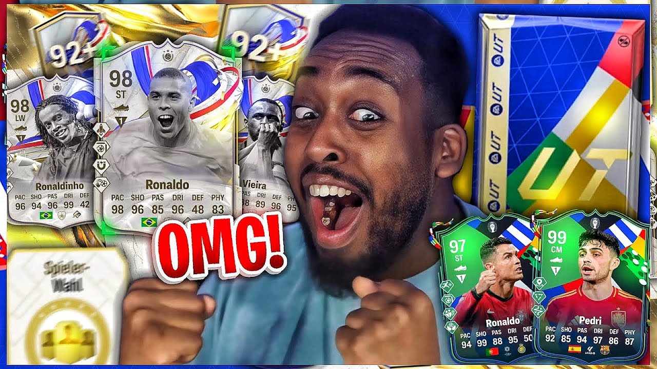 SOOO GUT🤩50x NEUES 92+ EM ICON PICK🇧🇷🚨11er PTG, MYM or ICON PACK = SOZIALES EXPERIMENT???☠️I EA FC