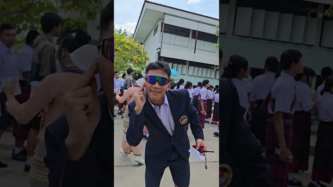 บรรยากาศกิจกรรม วันจัดงานบุญผะเหวด #school #buriram #thailand #students #video  #2026