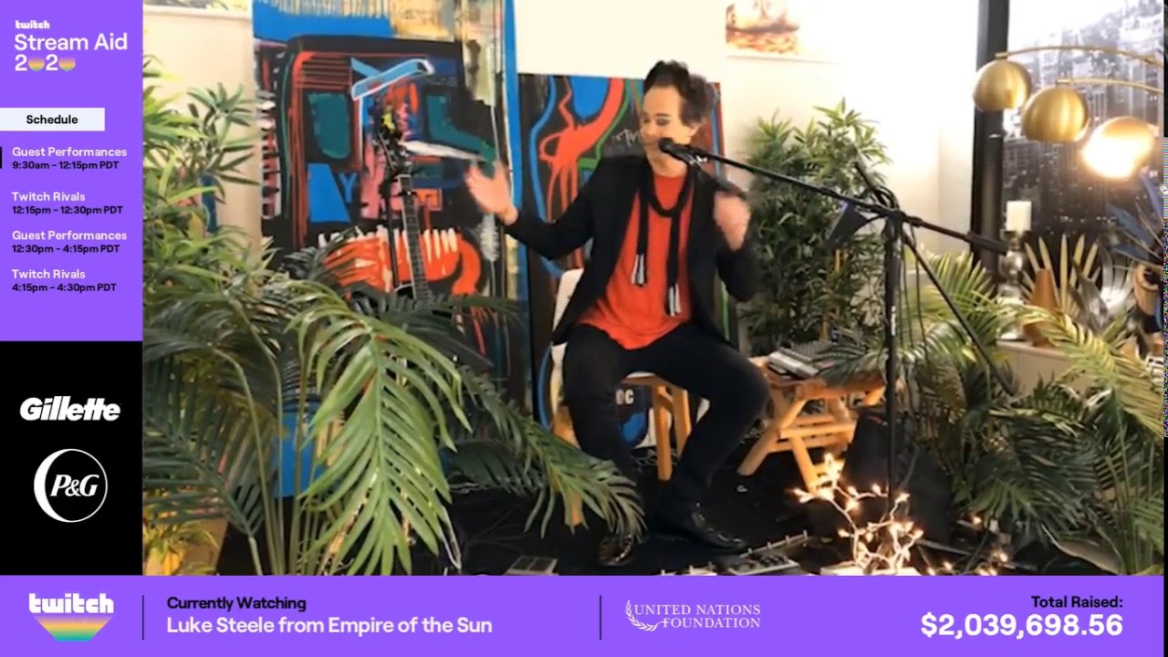 Empire Of The Sun Live Only Luke Steele (DNA, Walking On A Dream)