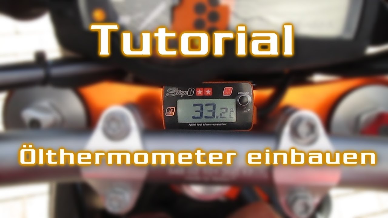 Ölthermometer einbauen | Stage6 | SMC R 690 | Tutorial