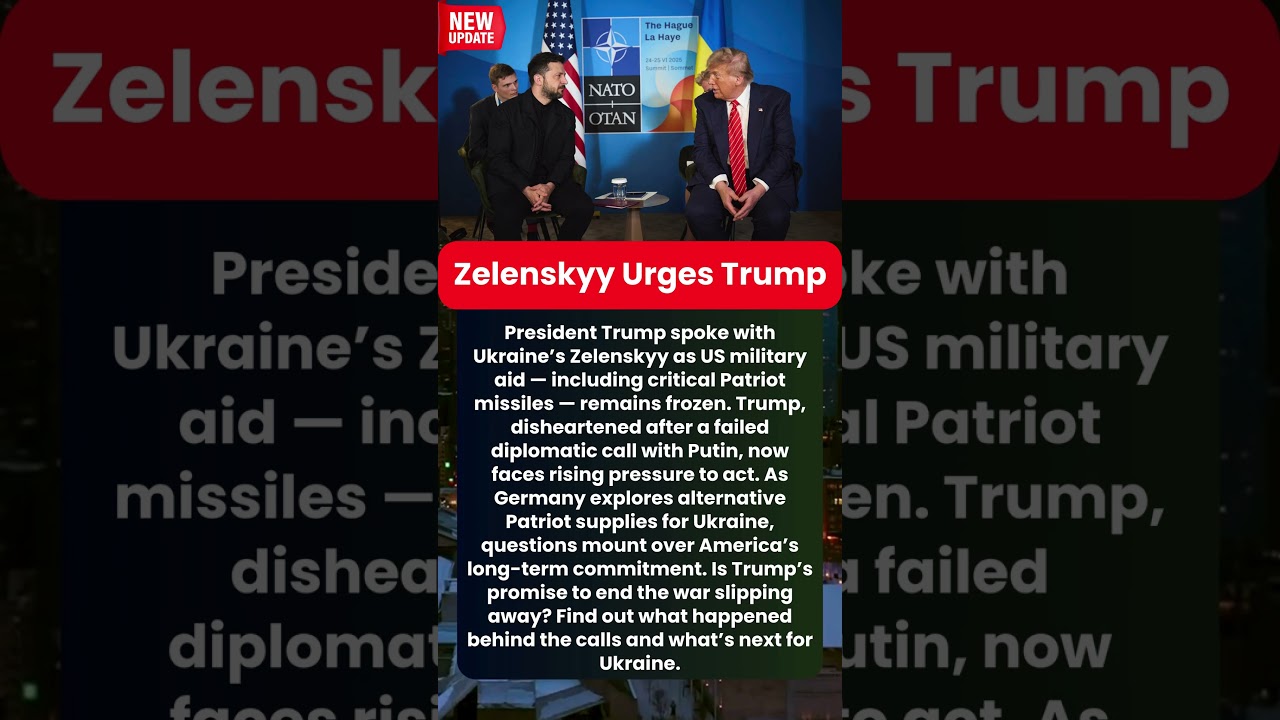 Trump-Zelenskyy Call Amid Halted US Aid | Ukraine Pleads for Patriot Missiles