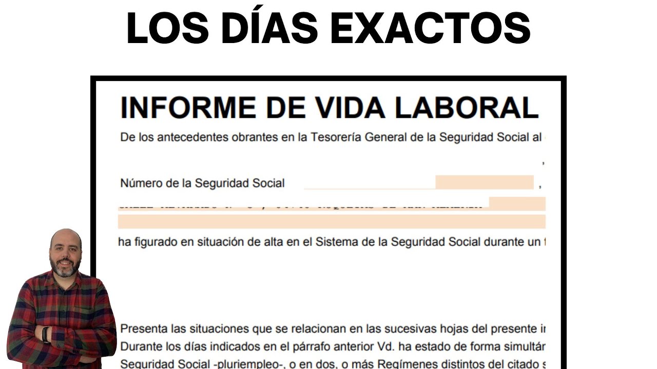 INFORME DE VIDA LABORAL | Calcula Los Días EXACTOS COTIZADOS #jubilaciondigna