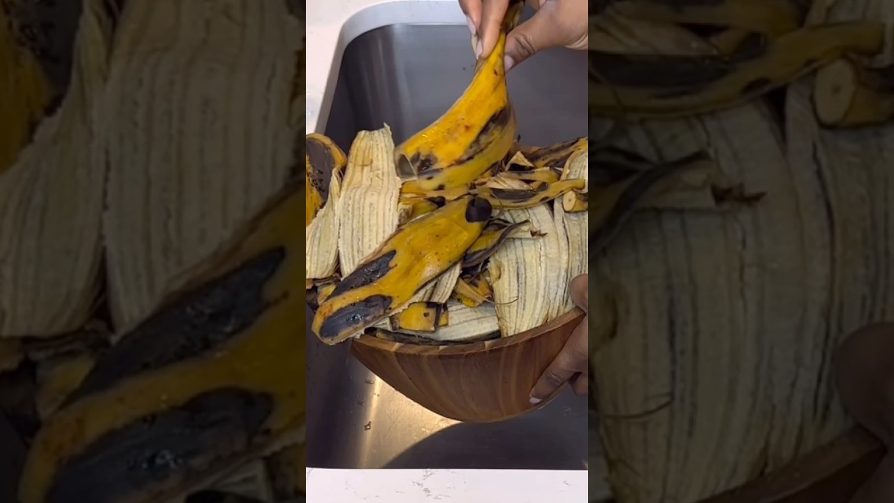 This is how I store ripe plantains for the longest time! #hack #plantains #food #recipe #shortvideo