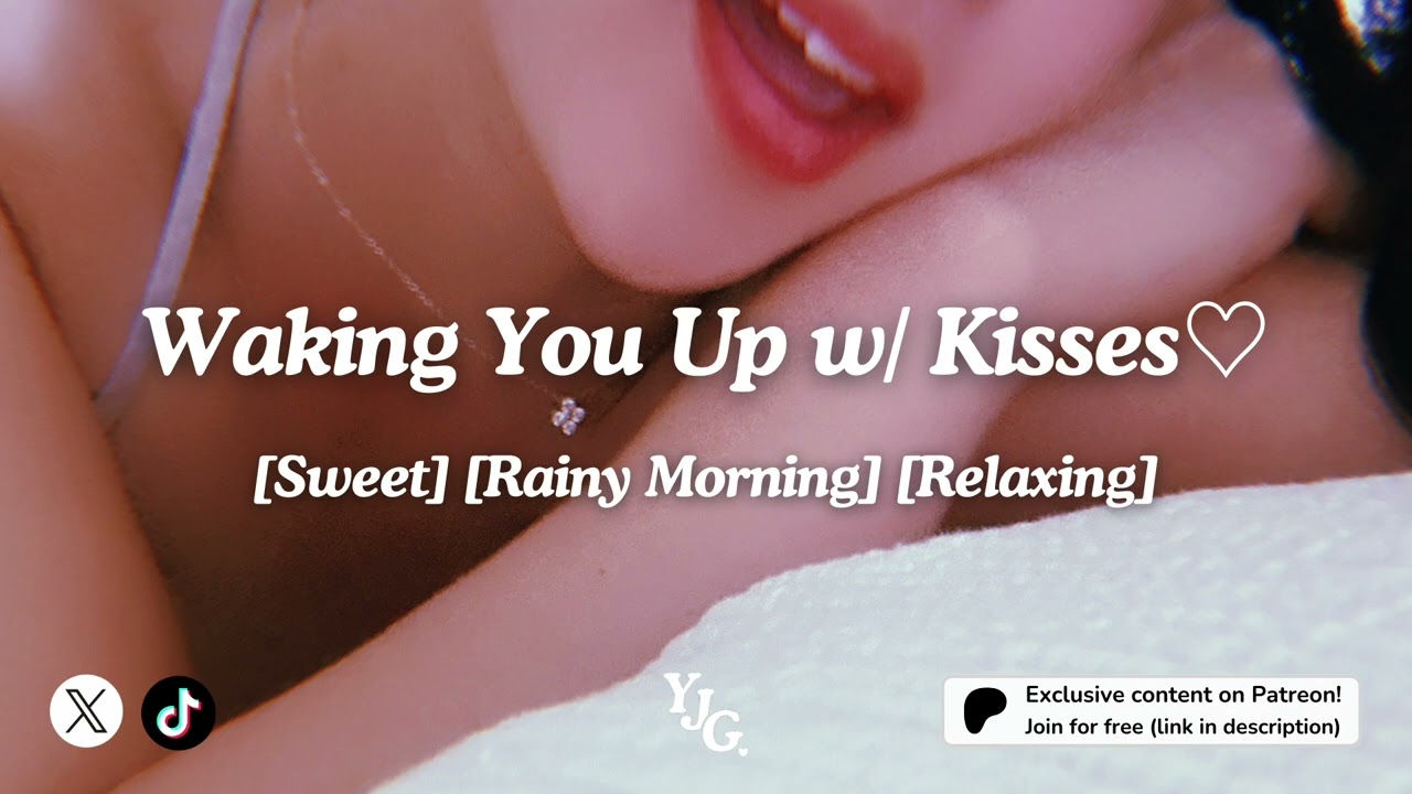 ASMR Girlfriend Morning Cuddles💕 [rain, kisses, tickles, sweet, ASMR]🌧️