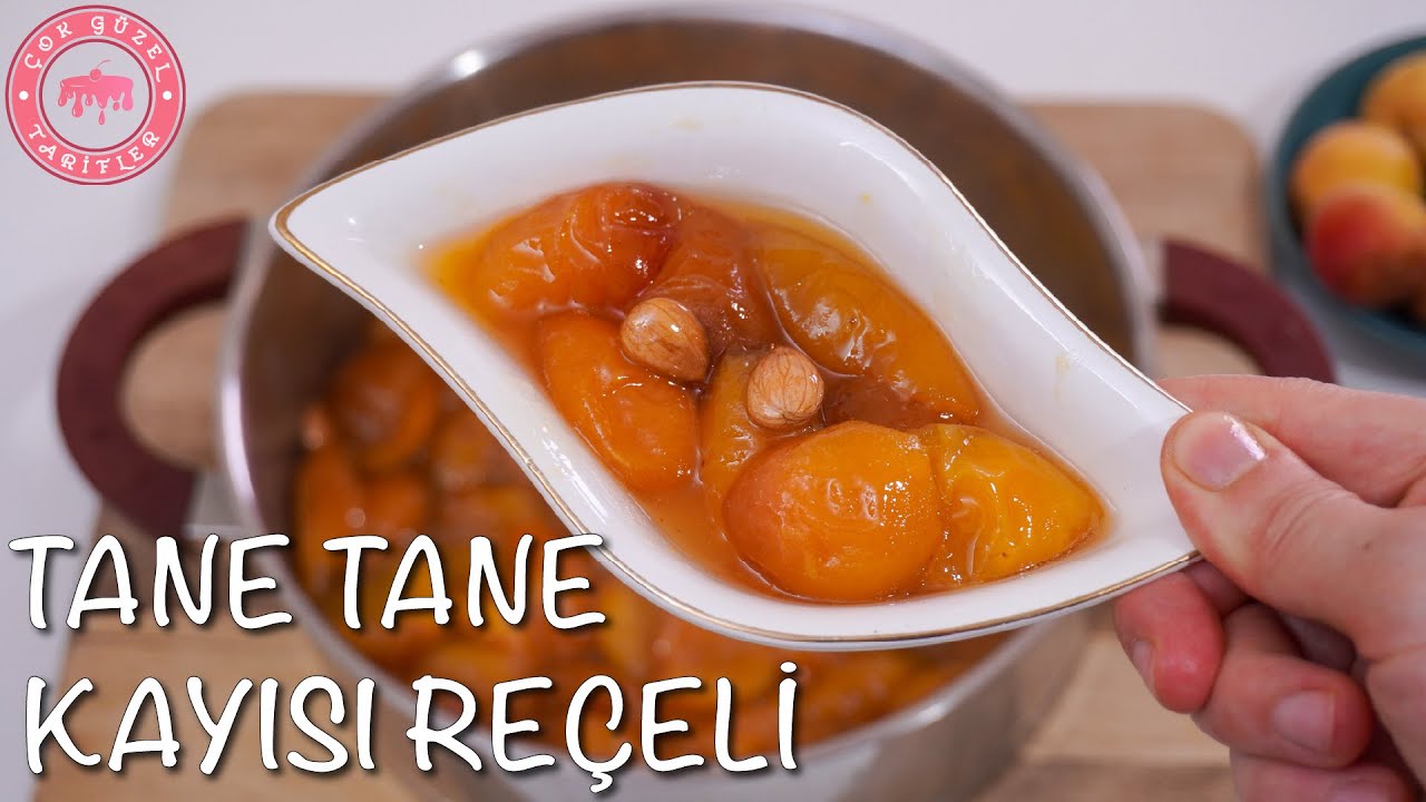 Az Şekerli Kayısı Reçeli Tarifi 😍 1 Bardak Şekerle Dağılmadan Tane Tane Kayısı Reçeli Nasıl Yapılır