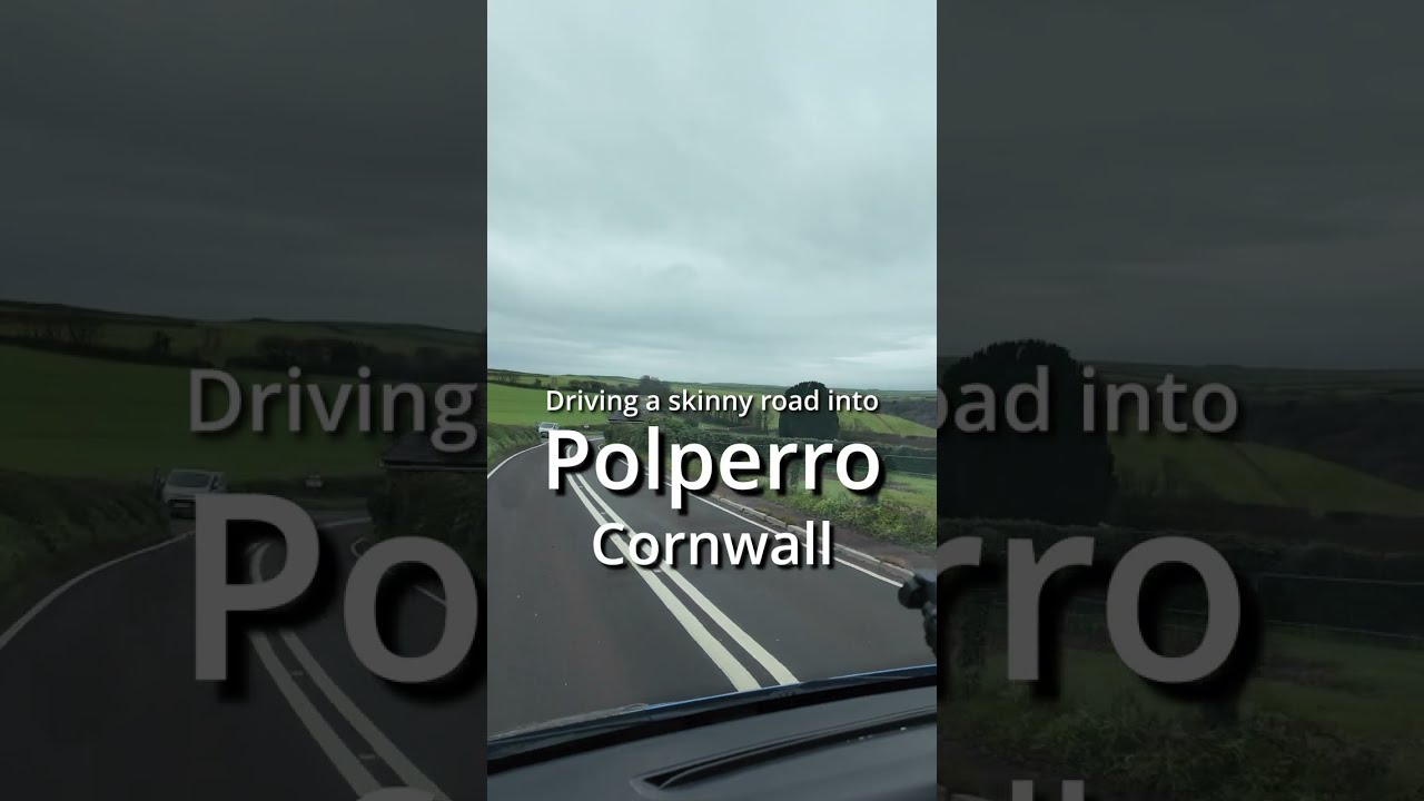 A Winter Drive Into Polperro, Cornwall.